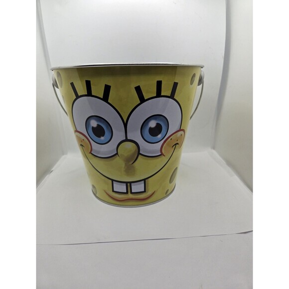 SpongeBob waste basket garbage can Bucket 7" x 7.25" - Picture 1 of 10